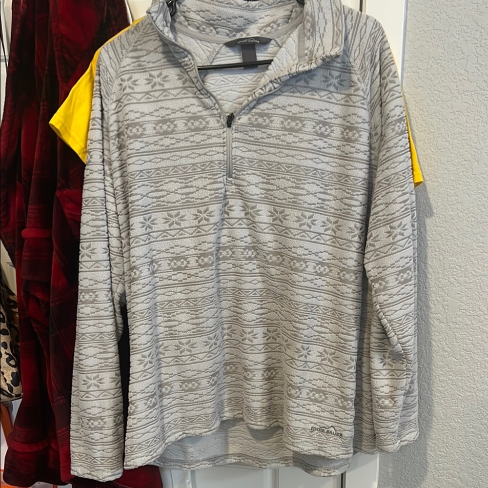 Men's Gray Patterned Sweater